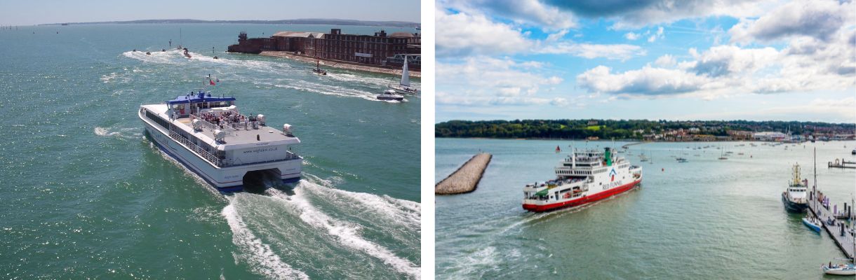 Travelling to the Isle of Wight with Red Funnel and Wightlink ferries